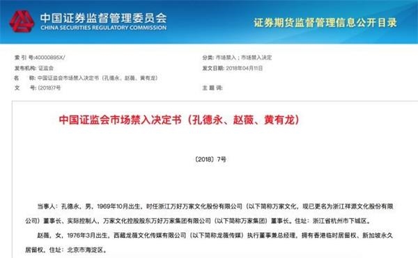 詢問筆錄細(xì)節(jié)曝光！證監(jiān)會(huì)罰趙薇夫婦市場(chǎng)禁入5年