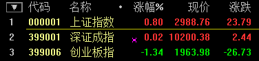滬指尾盤翻綠跌超1% 深成指跌破1萬(wàn)點(diǎn) 創(chuàng)業(yè)板大跌超5%